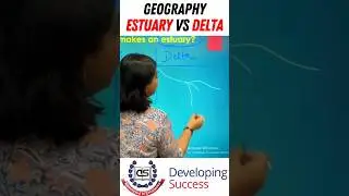 Estuary Vs Delta - Geography #upsc #geography #delta #shorts