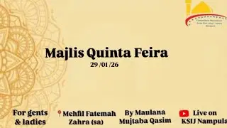 LIVE - MAJLIS QUINTA FEIRA 29 01 2026 - 1447 - KSIJ NAMPULA