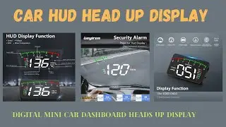 Car HUD Head Up Display | Vehicle Smart HUD Display | Digital Mini Car Dashboard Heads Up Display