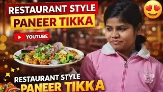 Restaurant Style Paneer Tikka 😍 | Easy & Tasty Recipe at Home
