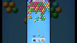Bubble shooter gameplay | Level 24 Android gameplay | Bubble shooting games #bubbleshooter #shorts