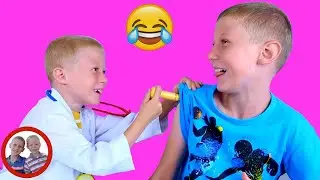 Доктор Набор игрушек | ДОКТОР МАЙК! | Майк и Джейк притворяются, что играют | Доктор Кит