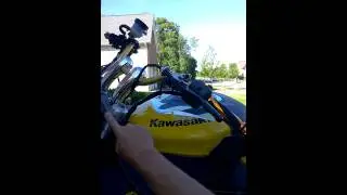 Turning sport bike into touring one