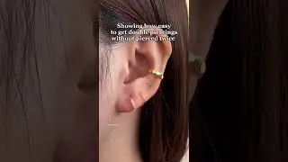 Double piercings without the double pain! Rock it #hypoallergenic #sterlingsilver #earring