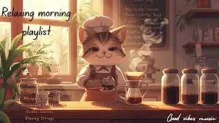 Secret Morning Brew: A Barista Cat's Tale 🐾☕ Good vibes music 🎶