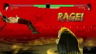 Batman fights Liu Kang- Mortal Kombat VS DC Universe