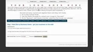 Step 1 Website - Login at the Front End