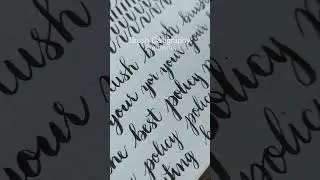 3 Hand Lettering Styles: Progress Comparison #shorts #practicemakesperfect