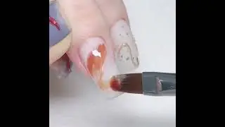 【nail art design with blooming effect gel】2023 fashion well-groomed year forInk smudge nail polish
