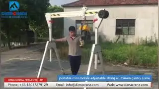 500kg Hot sale small warehouse used portable mini mobile adjustable lifting aluminum gantry crane