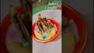 DIY Lohri Bonfire candle🌾✨|Traditional Festive Decor #shorts