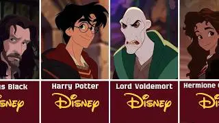 Harry Potter Characters Reimagined in Classic 2D Animation | Before & After