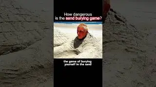How dangerous is the sand burying game?1#shorts #youtubeshorts #beach #sand