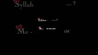 no one just no one only me and my syllabus 😩🥲#meow#edit
