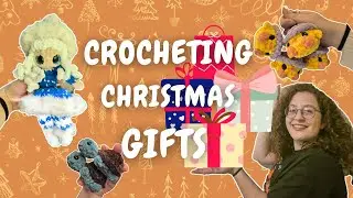 Christmas Gifts Crochet Vlog 🧶 Crocheting gifts for family & friends 🎁