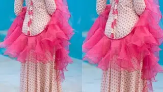 Ruffle dupatta cutting and stitching full video Choudhary trend fashion