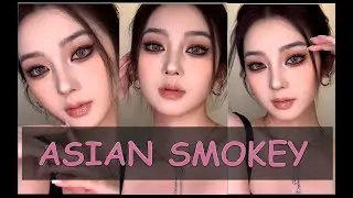 Asian smokey makeup