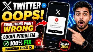 X Twitter Oops Something Went Wrong Error Fix | Twitter Not Working | X Login Problem Fix Today