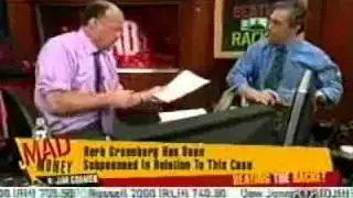 Jim Cramer Discusses Subpoena with Herb Greenberg the Worst Business Journalist in America