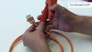How to terminate a Aginode LANmark EVO unscreened stranded connector onto a cable