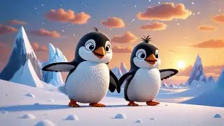 Penguin Slide and Play | Fun Penguin Song for Kids | Winter Adventure Rhyme