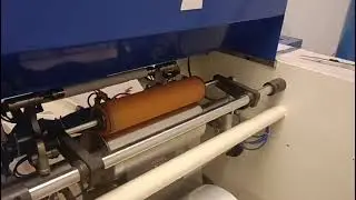 5 Shafts Fully Automatic Cling Film Rewinding Machine--for cling film converting #wintech #rewinder