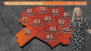 Saturday (7/29) morning forecast for the Midlands, SC