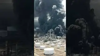 DESASTRE en refineria 🔥 #quimica #petr&oacute;leo #ingenieria #refinery #engineering