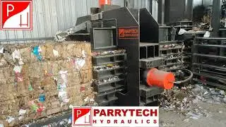 Horizontal Baler PTH 44X42 Auto Tie Fully Automatic with Conveyor for OCC/MSW/PAPER Scrap etc..