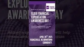 #ProtectOurSeniors #StopElderAbuse #FinancialAbuseAwareness #ElderFraudPrevention #YoungsvilleNC.