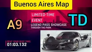 Asphalt 9 | TD | ARASH AF10 -1:02 | LEGEND PASS SHOWCASE | THROUGH THE PARK, BEAT 1:03,GET 100 Token