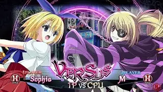 Phantom Breaker: Omnia (Hardest) Sophia Vs M Gameplay [1080p 60fps]