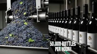 Inside a $100 Million Wine Factory: How 50,000 Bottles Are Made Per Hour!