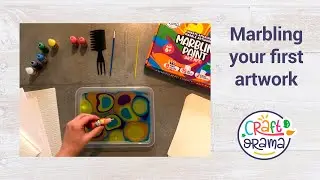 Part 2: Making your first marbling artwork - Craftorama Marbling Paint Kit Tutorials