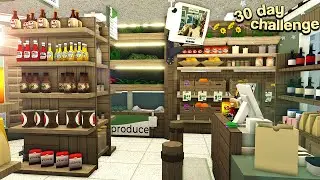 building a grocery store in my town in bloxburg ! (day 25) | ROBLOX