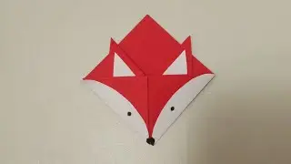 How to Fold Bookmark -Super Cute & Functional  Easy Origami for Beginners Cute Fox Bookmark Tutorial
