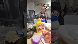 Egg salad avocado bacon rolls with fajita bowl