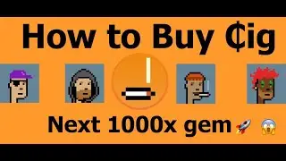 How to buy the cryptopunks token (₵ig) in 53 seconds - next 1000xgem 😱