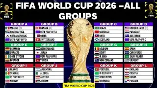 🔴FIFA World Cup 2026: FINAL DRAW Results - Group Stage