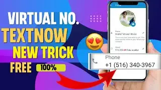 TextNow Se Virtual Number WhatsApp account Kaise banaye/New area code 💯 working 2023#textnow