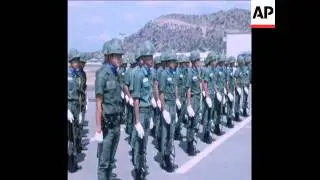 SYND 29/03/1972 US ARMY HAND OVER PHAN RANG AIRBASE TO VIETNAMESE TROOPS