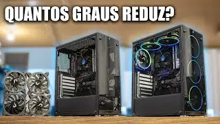 GABINETE SEM FAN VS GABINETE COM FANS, O QUANTO MELHORA?