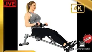 Sunny Health & #Fitness🏋️ SF-RW1205 Rowing Machine || home workout || home workout no #equipment