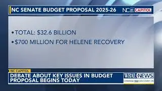 NC Senate's $30 billion budget proposal up for debate