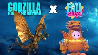 Fall Guys x GODZILLA NEW COSTUMES | King Ghidorah, Mothra