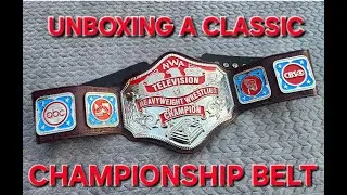 UNBOXING the World Television Title Belt - *BEAUTIFUL*