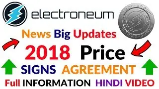 Electroneum Coin CryptoCurrency Big News Update 2018 - 2019 Agreement With Telecommunication Hindi
