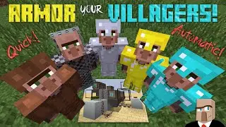 ARMOR YOUR VILLAGERS in Vanilla Minecraft!