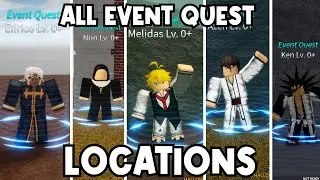 All Five Locations of the NEW Even Quests in Anime Story Halloween Update.. ROBLOX