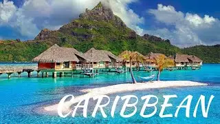 Flying Over The Caribbean City In 4k - Scenic Video With Calm Music
